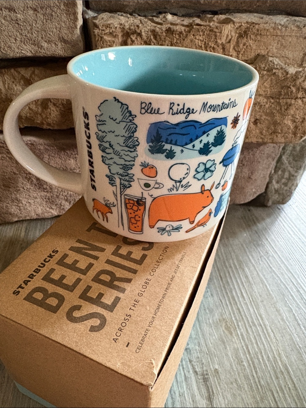 New Starbucks Blue Ridge Mountains, North Carolina collector mug